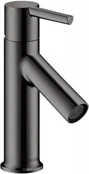 Axor Starck 80 mit Hebelgriff für Handwaschbecken mit Zugstangen-Ablaufgarnitur polished black chrome (10102330)