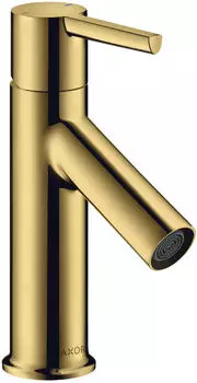 Axor Starck 80 mit Hebelgriff f&uuml;r Handwaschbecken mit Zugstangen-Ablaufgarnitur polished gold optic (10102990)