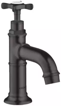 Axor Montreux 50 mit Kreuzgriff ohne Ablaufgarnitur brushed black chrome (16530340)