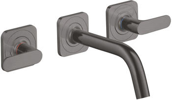 Axor Citterio M 3-Loch Waschtischarmatur Unterputz mit Auslauf 166 mm brushed black chrome (34313340)