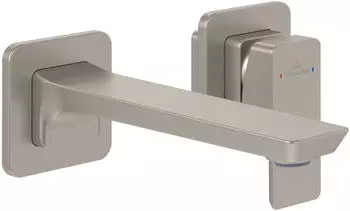 Villeroy & Boch Subway 3.0 Einhebel-Waschtischarmatur ohne Ablaufgarnitur brushed nickel matt (TVW11200700064)