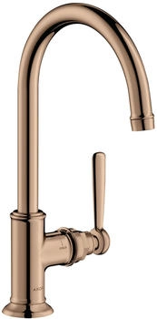 Axor Montreux 210 Einhebel-Waschtischmischer mit Hebelgriff polished red gold (16518300)