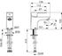 Hansa Waschbeckenarmatur Basic Chrom 55422203