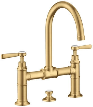 Axor Montreux 220 2-Griff Waschtischarmatur brushed gold optic (16511250)