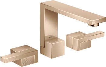 Axor Edge 130 3-Loch Waschtischarmatur Diamantschliff polished red gold (46051300)