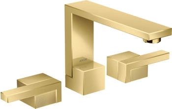 Axor Edge 130 3-Loch Waschtischarmatur Diamantschliff polished gold optic (46051990)