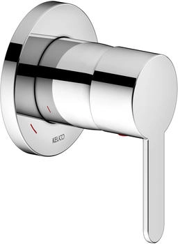 KEUCO IXMO Einhebel-Waschtischarmatur rund mit Griff Flat verchromt (59551010301)