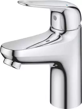 GROHE Swift Einhand-Waschtischbatterie mit Push-open Ablaufgarnitur S-Size Chrom 24318001 – Bedienkomfort auf höchstem Niveau durch intelligente Technologie