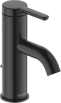 Duravit C.1 Einhebel-Waschtischmischer 91 mm mit Zugstangen-Ablaufgarnitur Schwarz C11010001046