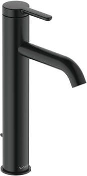 Duravit C.1 Einhebel-Waschtischmischer 136 mm mit Zugstangen-Ablaufgarnitur Schwarz C11030001046
