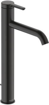 Duravit C.1 Einhebel-Waschtischmischer 166 mm mit Zugstangen-Ablaufgarnitur Schwarz C11040001046