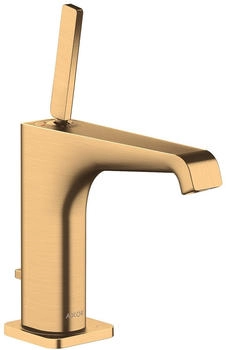 Axor Citterio E Einhebel-Waschtischmischer 130 mit Pingriff mit Zugstangen-Ablaufgarnitur Brushed Brass 36100950