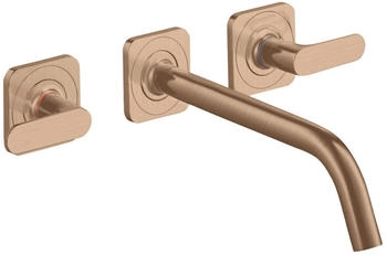 Axor Citterio M 3-Loch Waschtischarmatur Unterputz 226 mm Brushed Red Gold 34315310