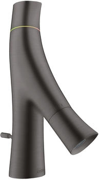 Axor Starck Organic 2-Griff Waschtischarmatur 50 für Handwaschbecken mit Zugstangen-Ablaufgarnitur Brushed Black Chrome 12014340