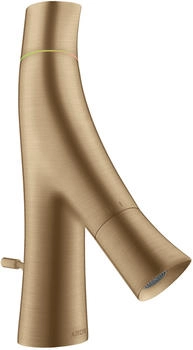 Axor Starck Organic 2-Griff Waschtischarmatur 50 für Handwaschbecken mit Zugstangen-Ablaufgarnitur Brushed Bronze 12014140