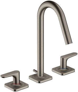 Axor Citterio M 3-Loch Waschtischarmatur 160 mit Zugstangen-Ablaufgarnitur Edelstahl Optic 34133800