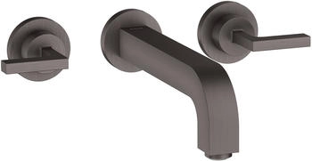 Axor Citterio 3-Loch Waschtischarmatur Hebelgriff Unterputz 222 mm Brushed Black Chrome 39147340
