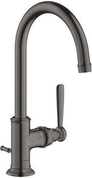 Axor Montreux Einhebel-Waschtischmischer 210 mit Hebelgriff mit Zugstangen-Ablaufgarnitur Brushed Black Chrome 16517340