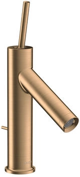 Axor Starck Einhebel-Waschtischmischer 90 mit Pingriff mit Zugstangen-Ablaufgarnitur Brushed Bronze 10111140