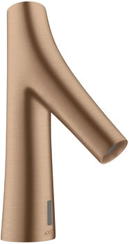 Axor Starck Organic Elektronik-Waschtischmischer mit Temperaturvoreinstellung und Batteriebetrieb Brushed Red Gold 12172310