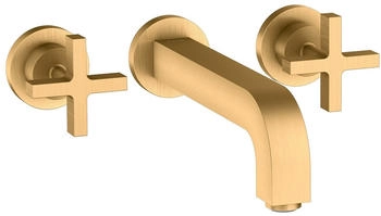 Axor Citterio 3-Loch Waschtischarmatur Kreuzgriff Unterputz 222 mm Brushed Brass 39143950