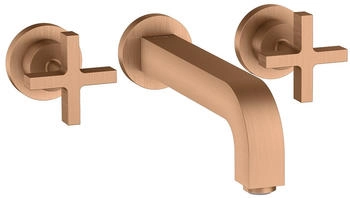 Axor Citterio 3-Loch Waschtischarmatur Kreuzgriff Unterputz 222 mm Brushed Bronze 39143140