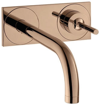 Axor Uno Einhebel-Waschtischmischer mit Platte Unterputz 225 mm Polished Red Gold 38115300