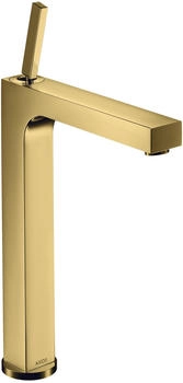 Axor Citterio Einhebel-Waschtischmischer 280 mit Pingriff mit Zugstangen-Ablaufgarnitur Polished Gold Optic 39020990