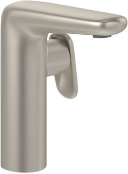 Villeroy & Boch Antao Einhebel-Waschtischarmatur 151 mit Push-Open-Ablaufgarnitur Standmontage Brushed Nickel Matt TVW11100400064