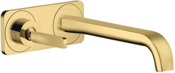 Axor Citterio E Einhebel-Waschtischmischer mit Platte Unterputz Polished Gold Optic 36114990