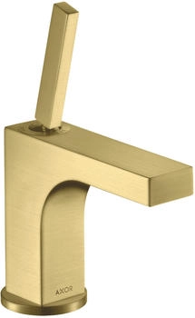 Axor Citterio Einhebel-Waschtischmischer 90 mit Pingriff mit Zugstangen-Ablaufgarnitur Brushed Brass 39035950