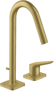 Axor Citterio M 2-Loch Waschtischarmatur 160 mit Zugstangen-Ablaufgarnitur Brushed Brass 34132950