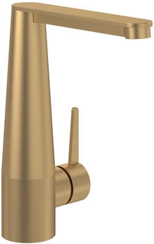 Villeroy & Boch Conum Einhebel-Waschtischarmatur 195,5 mit Push-Open-Ablaufgarnitur Standmontage Brushed Gold TVW12700400076