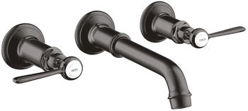 Axor Montreux 3-Loch Waschtischarmatur Hebelgriff Unterputz Brushed Black Chrome 16534340