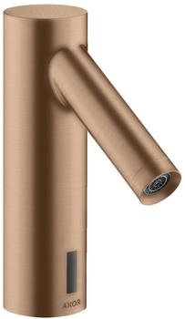 Axor Starck Elektronik-Waschtischmischer mit Temperaturvoreinstellung und Netzanschluss 230 V Brushed Red Gold 10145310