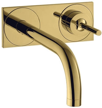 Axor Uno Einhebel-Waschtischmischer mit Platte Unterputz 225 mm Polished Gold Optic 38115990