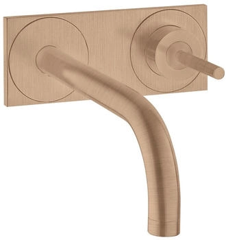 Axor Uno Einhebel-Waschtischmischer mit Platte Unterputz 225 mm Brushed Red Gold 38115310