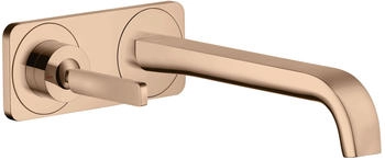 Axor Citterio E Einhebel-Waschtischmischer mit Platte Unterputz Polished Red Gold 36114300