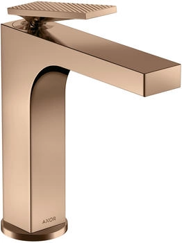 Axor Citterio Einhebel-Waschtischmischer 160 mit Hebelgriff Polished Red Gold (Rautenschliff) 39081300