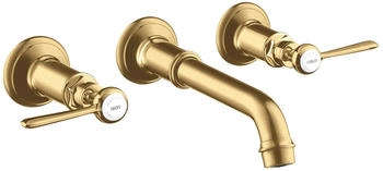 Axor Montreux 3-Loch Waschtischarmatur Hebelgriff Unterputz Brushed Gold Optic 16534250