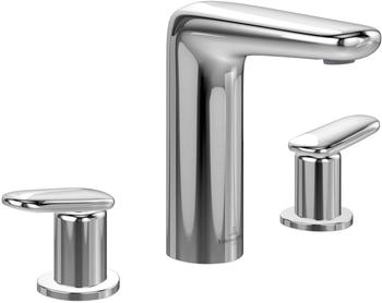 Villeroy & Boch Antao Dreiloch-Waschtischarmatur mit Push-Open-Ablaufgarnitur Standmontage Chrom TVW11100100061