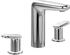 Villeroy & Boch Antao Dreiloch-Waschtischarmatur mit Push-Open-Ablaufgarnitur Standmontage