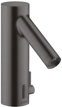 Axor Starck Elektronik-Waschtischmischer mit Temperaturregulierung und Netzanschluss 230 V Brushed Black Chrome 10140340