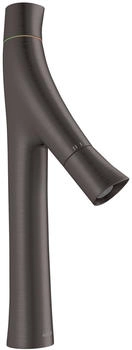 Axor Starck Organic 2-Griff Waschtischarmatur 170 für Aufsatzwaschtische Brushed Black Chrome 12012340