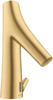 Axor Starck Organic Elektronik-Waschtischmischer mit Temperaturregulierung und Netzanschluss 230 V Brushed Gold Optic 12173250
