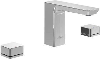 Villeroy & Boch Subway 3.0 Dreiloch-Waschtischarmatur ohne Ablaufgarnitur Standmontage Chrom TVW11200500061
