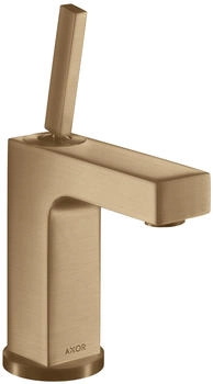 Axor Citterio Einhebel-Waschtischmischer 110 mit Pingriff mit Zugstangen-Ablaufgarnitur Brushed Bronze 39010140