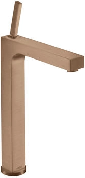 Axor Citterio Einhebel-Waschtischmischer 280 mit Zugstangen-Ablaufgarnitur Brushed Red Gold 39020310