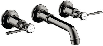 Axor Montreux 3-Loch Waschtischarmatur Hebelgriff Unterputz Polished Black Chrome 16534330