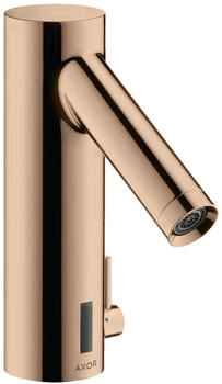 Axor Starck Elektronik-Waschtischmischer mit Temperaturregulierung und Batteriebetrieb Polished Red Gold 10101300